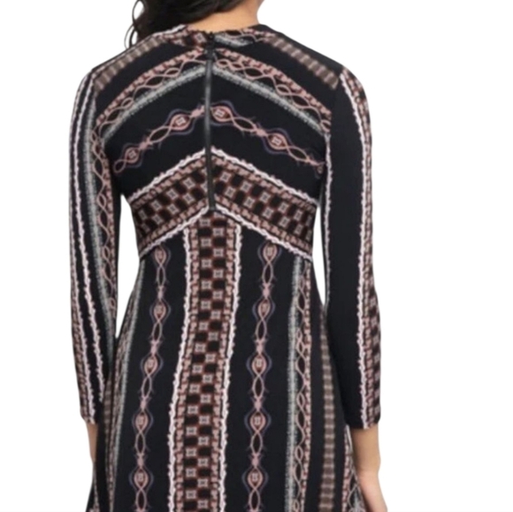 FREE PEOPLE stella retro 60's mod bohemian boho mini dress nwt xs - Picture 2 of 7